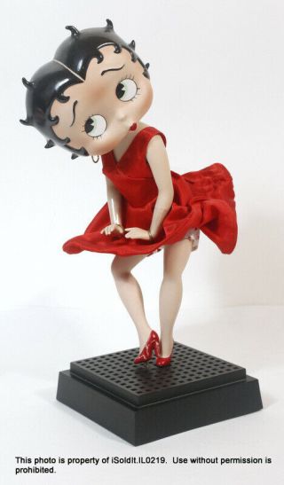 Danbury Betty Boop Porcelain Doll Red Dress Marilyn Monroe Pose