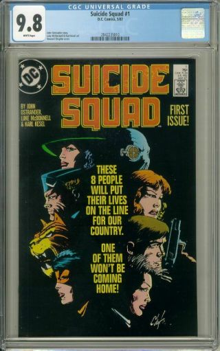 Suicide Squad 1 (dc Comics,  1987) Cgc Graded 9.  8 White Pages