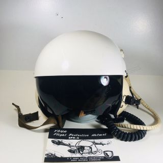 Sph - 3 Extra Large Dual Visor Flight Helmet And Sph - 4 Booklet