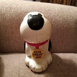 Vintage 1991 Fundamental Barking Dog Treat Jar Dog Cookie Jar