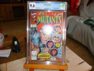 Marvel The Mutants 87 (cgc 9.  6) 1st Cable