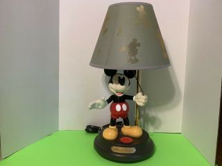 Mickey Mouse Animated Talking Lamp With Lamp Shade Great.