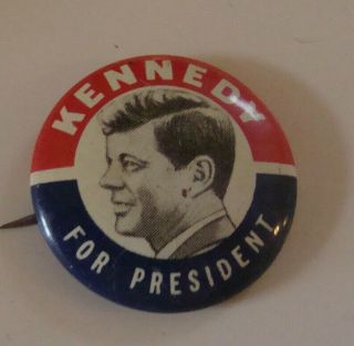 Kennedy For President Campaign Pin Pinback Sen John F Kennedy 1960