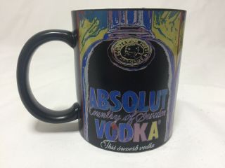Vintage Andy Warhol Foundation Absolut Vodka Mug Coffee Cup Extremely Rare Vhtf