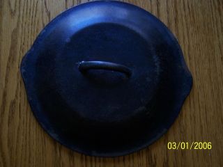 Vintage Cast Iron Lids 10 1/2 In.  Number 8 No Damage Really For It`s Years