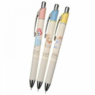 Disney Store Japan Ariel,  Belle,  Cinderella Energel Infree 0.  5 Ballpoint Pen
