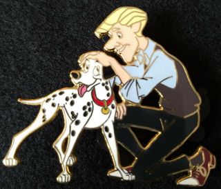 Pongo & His Human Roger 101 Dalmatians Disney Pin Le250
