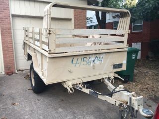 Military Trailer M101 M101a2 Military 3/4 Ton With Cover,  Hutch,  And Adapter