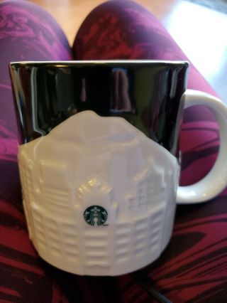Starbucks Mug Cup 2012 16 oz Collector Series Seattle Skyline City Relief 3