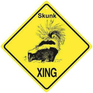 Skunk Crossing Xing Sign Made In Usa