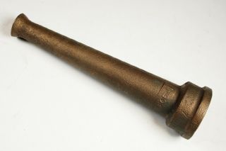 Vtg Akron 6 " Brass Nozzle 1606/1,  Standard 3/4 " Pipe Thread