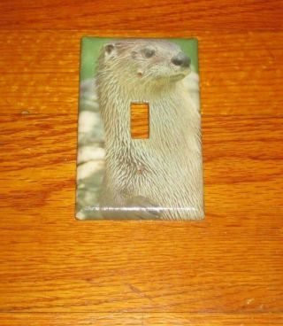 Wild Animal River Otter Light Switch Cover Plate A