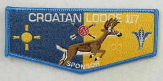 Boy Scout Oa 117 Crotan Lodge Sponsor Flap