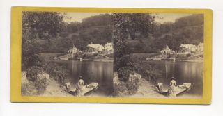 1860’s Stereoview: No.  702. ,  Loch Lomond,  Scotland.  — The Ferry,  E.  Anthony