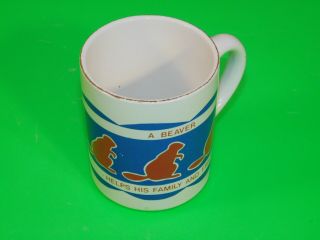 Vintage Beavers Law Coffee Mug Boy Scouts Canada Scouting 2