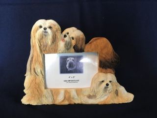 Lhasa Apso Dog Picture Frame E&s Imports 4x6