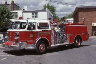 Haddon Heights Nj 1982 American Lafrance Pumper - Fire Apparatus Slide