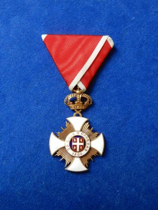 Yugoslavia,  Kingdom.  Serbia.  Order Of The Karageorge Star 4th Class.  Medal.