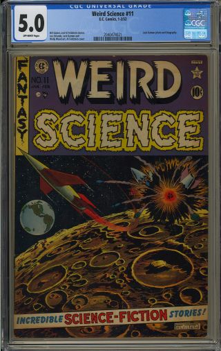 Weird Science 11 Owner Pre - Code Golden Age Ec Comic 1952 Cgc 5.  0