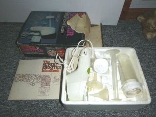 Vtg Wear Ever Shooter Electric Food Gun Cookie Canape Candy Maker 2 Speed