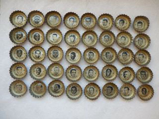 1965 Coca Cola Coke Nfl All Stars Bottle Caps 40 Different Butkus Ditka Lilly