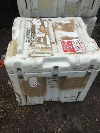 Hardigg Storage Container 24x24x24”pressure Relief W/foam White