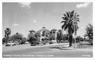 Rppc Real Photo Postcard Hidalgo County Court House Edinburg Texas Courthouse Tx