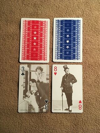 2 Single Flickers Hollywood Wc Fields Jack Benny Playing Cards (swap Cards)