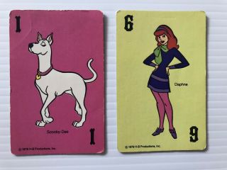 2 X Vintage 1979 Hanna Barbera Swap Cards: Daphne & Scooby Dee From Scooby Doo
