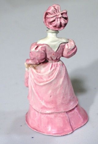 Vintage Enesco Linda Butler Lady in Pink Thimble 2