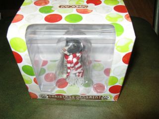 Sandicast German Shorthaired Pointer With Striped Scarf Nib Christmas Ornament
