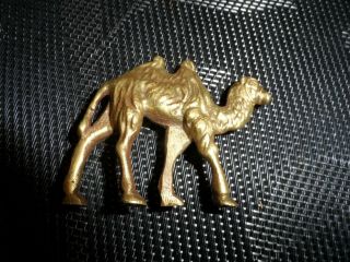 Small Solid Brass Camel Figure