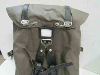 Vintage Swiss Army Mountain Backpack Rucksack W/ Leather Straps 1983 Switzerland 3
