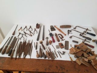 Vintage Gunsmithing Jewelry Graver Files Mandrels Hobbyist Artist Craft Tools