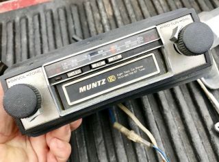1972 1973 Vintage Muntz 8 Track Car Stereo Player Am/fm Radio Model M - 608