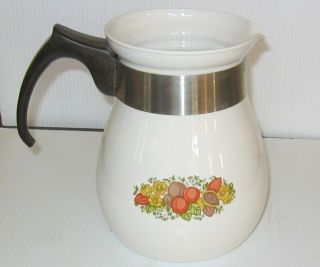 Corning Ware Stove Top Coffee Pot P - 166 Spice Of Life 6 Cup " Pot Only "