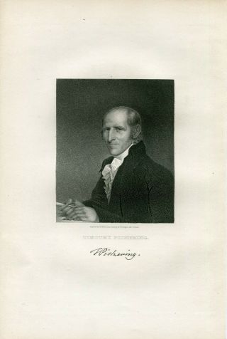 1868 Steel Plate Engraving Timothy Pickering 1745 - 1829 Salem Mas Sec Of War Et