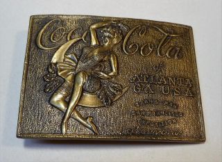 Vintage Coca Cola " Atlanta Ga " Belt Buckle