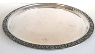 Oneida Custom Mediterranea 18/8 Stainless 9 1/2 " Round Serving Platter Plate