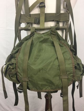 VTG US Military Army Lightweight Rucksack with Frame Backpack Green Bag 2