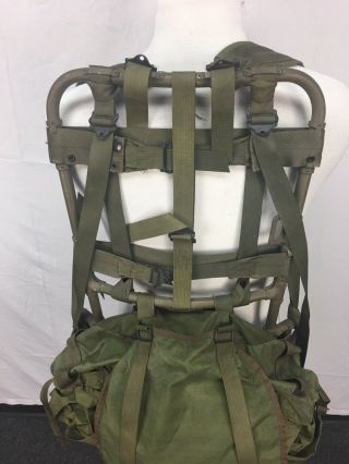 VTG US Military Army Lightweight Rucksack with Frame Backpack Green Bag 3