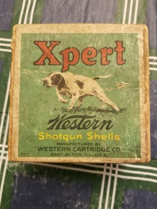 Western Expert 12 Ga.  Empty 2 Piece Shotgun Shell Box