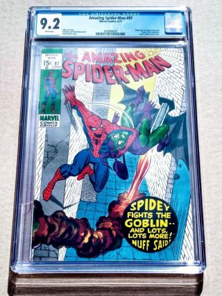 Spider - Man 97 Cgc 9.  2 Drug Story Not Approved By The Cca Green Goblin