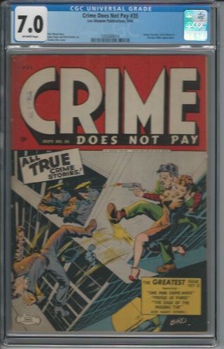 Lev Gleason Publications’ Crime Does Not Pay 35 Cgc 7.  0 - 1944