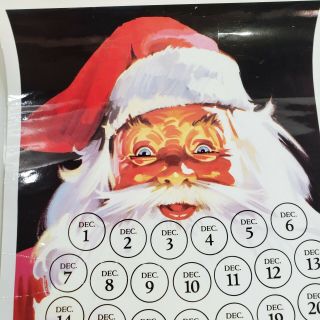 1 December Christmas Calendar Santa Claus Poster 7up Coke Coca Cola Lions Choice