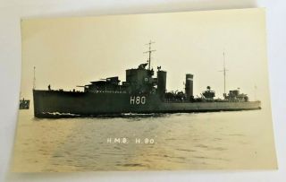 Hms Brazen Postcard,  Royal Navy Ww2 Destroyer 1930 - Sunk 1940