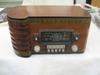 Rare 1939 Vintage Zenith Tube Am/shortwave Radio Model 5724 7s432