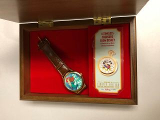 Little Mermaid Disney Watch Collector Club Series V Fossil In Music Box Limited