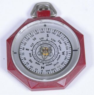 Vintage Early Official Boy Scouts Of America Equipment Floating Face Compass 2 " D