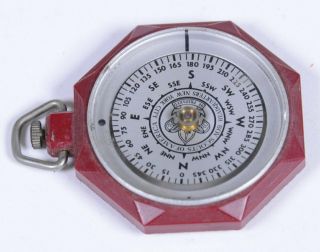 Vintage Early Official Boy Scouts of America Equipment FLOATING FACE Compass 2 